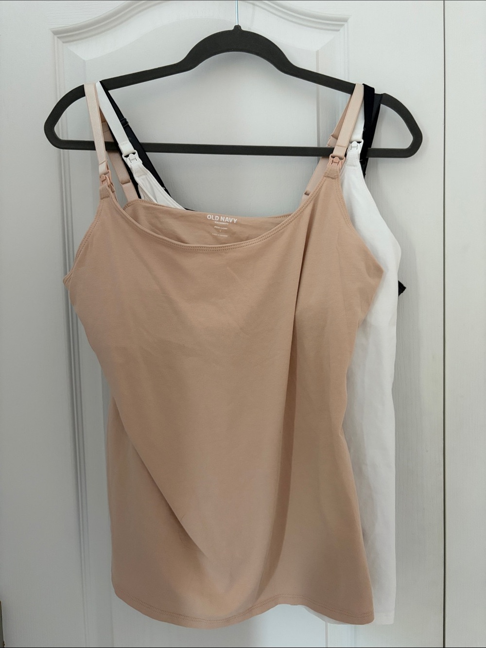 Lot bundle set of 4 maternity nursing Camisoles (beige, White, Black, gray)